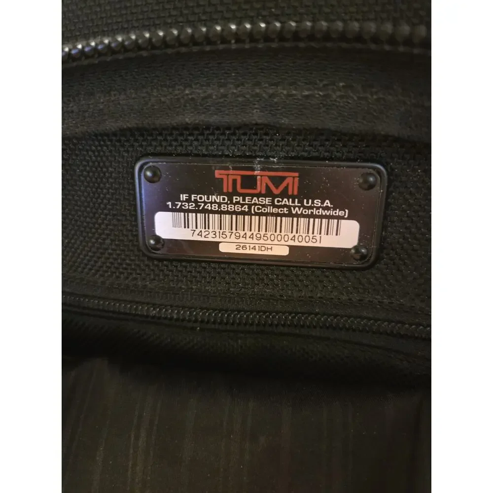 Tumi Alpha Briefcase 26141DH Black Ballistic Nylon Organizer Bag w/Laptop Sleeve
